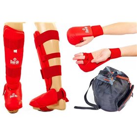 Комплект захисту для карате Daedo BO-5077R червоний розмір M