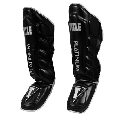 Захист гомілки (Щитки) TITLE Platinum Prevail Gel Shin & Instep Guards (L) Чорна