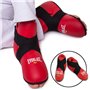 Фути для кікбоксингу, тхеквондо Everlast Heroe 1977 розмір XL (42-43) червоні