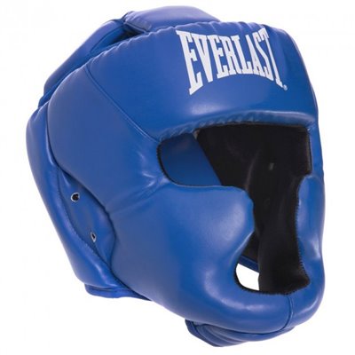 Шолом боксерський з повним захистом Everlast Heroe BO-4299 розмір S синій