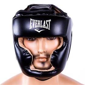 Боксерський шолом закритий Everlast (M) чорний EVF475