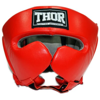 Боксерський шолом Thor 716 XL PU Червоний (7000649680536)