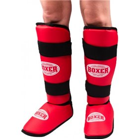 Захист гомілки та стопи Boxer XL шкірвініл 0.6 мм Червоний (2002-01R)