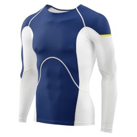 Топ компресійний SKINS DNAmic Ultimate Cool з довгим рукавом чоловічий S білий/синій