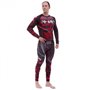 Комплект компресійний чоловічий (Лонгслив і штани) Venum OKINAWA 9504-9604 (PL, еластан, XXL 50-52 , чорний-червоний)