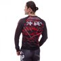 Комплект компресійний чоловічий (Лонгслив і штани) Venum OKINAWA 9504-9604 (PL, еластан, XXL 50-52 , чорний-червоний)