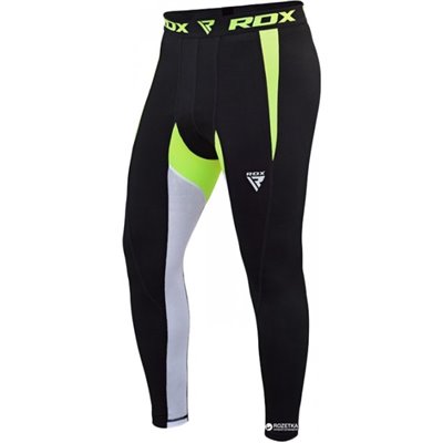 Штани компресійні RDX Lycra Green S Чорно-зелені (1749_40246)