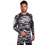 Комплект компресійний чоловічий лонгслів та штани VNM CAMO HERO CO-8124-CO-8220-BK M білий камуфляж