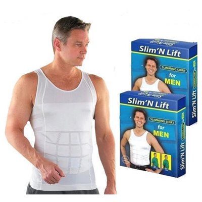 Майка для чоловіків Slim n Lift for Men Pro Розмір XXL Білий (KG-2618)