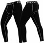 Штаны компрессионные RDX Lycra RDX Inc XL Черный (06260013)