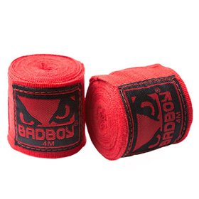 Бинти боксерські Bad Boy, 4м червоні