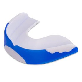 Капа боксерська двокомпонентна BO-4509 Zelart Синьо-білий (37363045)