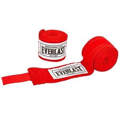 Бинти боксерські Everlast VL-0003 Без бренду 3м Червоний (37429242)