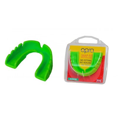 Капа OPRO Junior Snap-Fit Neon Green (art.002143003)