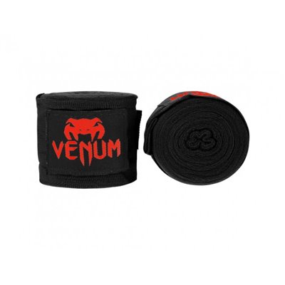 Бинти VENUM Kontact Boxing Handwraps 2,5 м (100') чорний/червоний (4236)