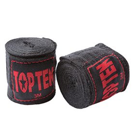 Бінти для боксу Бінти боксерські 3 м TopTen Чорний BB-TT3