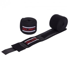 Бинти боксерські бавовна ZELART BO-2894 3м колір чорній