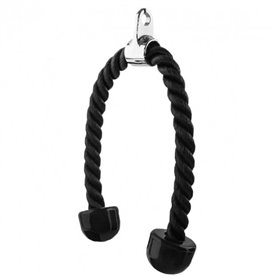 Канат для тяги на трицепс з подвійним хватом VNK V`Noks Чорний (56349026)