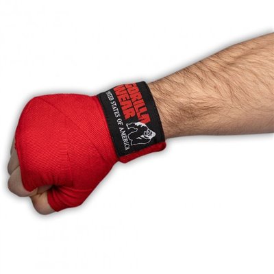 Бинти боксерські Gorilla Wear Boxing Hand Wraps Червоні (9990850040)