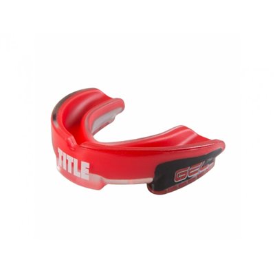 Капа TITLE Gel Triple-Shox Mouthguard 2.0 дорослий червоний/чорний (3318)