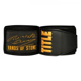 Бинти боксерські еластичні TITLE Boxing Roberto Duran 4,5 м Зелені