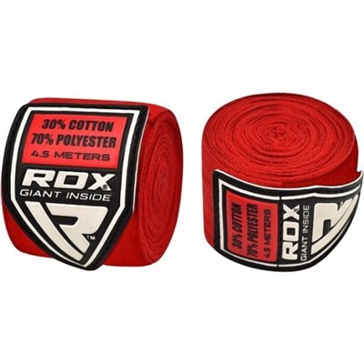 Боксерські бинти RDX Fibra Red 4.5 м