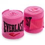 Бинти боксерські Everlast 3 м бавовна з еластаном Рожеві (5465-3)