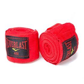 Бинт боксерский Everlast 4 м красный