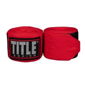 Бинти боксерські еластичні TITLE Boxing Fight Back Semi-Elastic 4,5 м Червоні