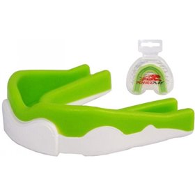 Капа боксерська PowerPlay 3302 JR White/Green (PP_3302_JR_White/Green)
