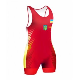 Трико борцівські Збірної України Standart(UWW) S Червоний (CS-A-019-S)