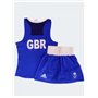 Жіноча форма для занять боксом Olympic Woman GBR шорти-спідниця + майка ADIDAS ADIAIBA20TW синя M