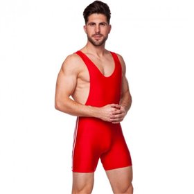 Трико для боротьби борцівське трико Zelart Heroe 3536 розмір M (46-48) Red