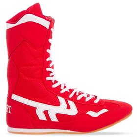 Взуття для боксу замшеві боксерки Zelart Heroe OB-3206 розмір 41 Red-White