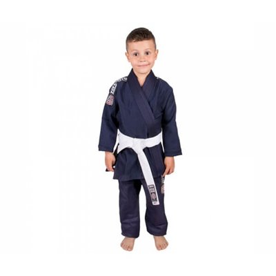 Кімоно дитяче для Бразильського Джиу-Джитсу Tatami Fightwear Kids Nova (M2) Темно-синє