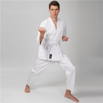 Кімоно для карате Matsa MA-0016-0 біле (240 г/м2, бавовна 100%) зріст 130 см