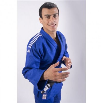 Кімоно для дзюдо Champion II з ліцензією IJF ADIDAS J750B синій/білі смуги розмір 160