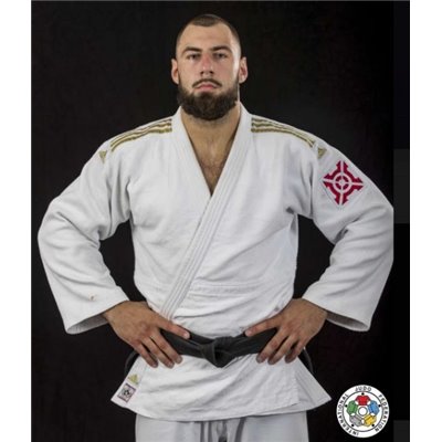 Кімоно для дзюдо Champion II з ліцензією IJF ADIDAS J-IJF-SMU біле/золоте смуги розмір 195