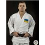 Кімоно для дзюдо Champion II з ліцензією IJF ADIDAS J-IJF-SMU (біле/синьо-жовті смуги розмір 200