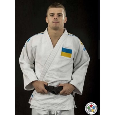 Кімоно для дзюдо Champion II з ліцензією IJF ADIDAS J-IJF-SMU (біле/синьо-жовті смуги розмір 200