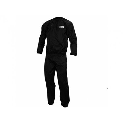 Костюм для сгонки ваги TITLE Exceed Nylon Sauna Suit XL чорний (4725)