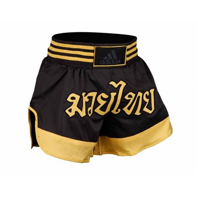 Шорти для тайського боксу Thai Boxing Short ADIDAS ADISTH02 чорний/золото M