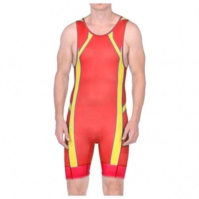 Трико борцівські Asics WRESTLING SINGLET L червоний c-2081A016-600