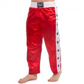Брюки для кікбоксингу Everlast Heroe 9016 розмір L (48-50) Red-White