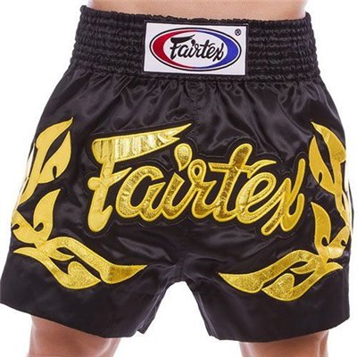 Шорти для тайського боксу та кікбоксингу BS0646 Fairtex XXL Чорний (37475028)