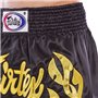 Шорти для тайського боксу та кікбоксингу BS0646 Fairtex XXL Чорний (37475028)