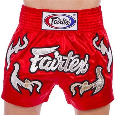 Шорти для тайського боксу та кікбоксингу BS0665 Fairtex L Червоний (37475030)