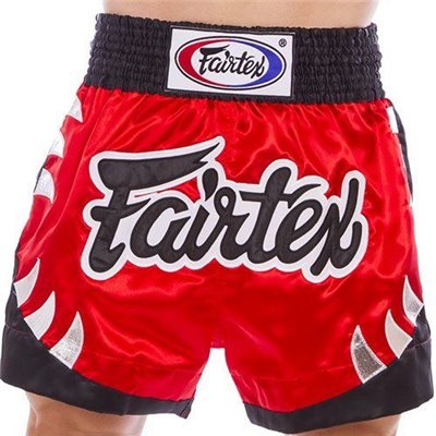 Шорти для тайського боксу та кікбоксингу BS0611 Fairtex XXL Червоно-чорний (37475027)