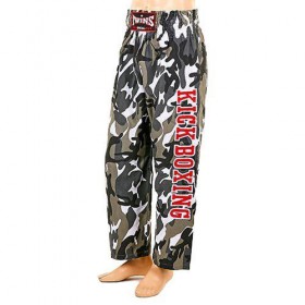 Штани для кікбоксингу KBT-2 Twins M Сірий Камуфляж (37426051)