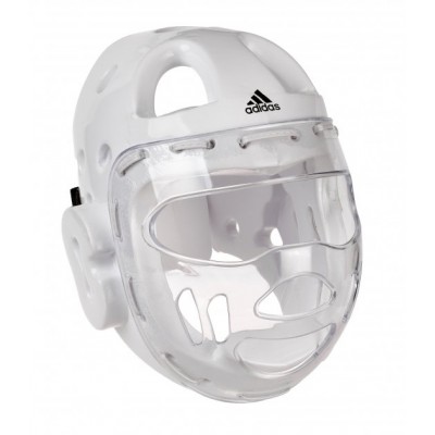 Шолом для Тхеквондо із захисною маскою з ліцензією WTF ADIDAS ADITHGM01 білий S